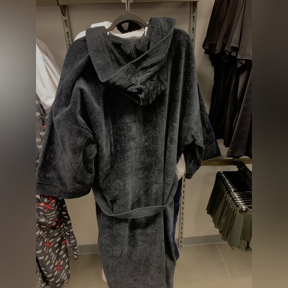 Majestic Terry Velour Bathroom Dress Black - Picture 2 of 3